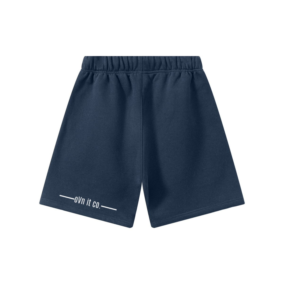 345GSM Men’s Fleece-Lined Straight-Leg Shorts Midnight Blue