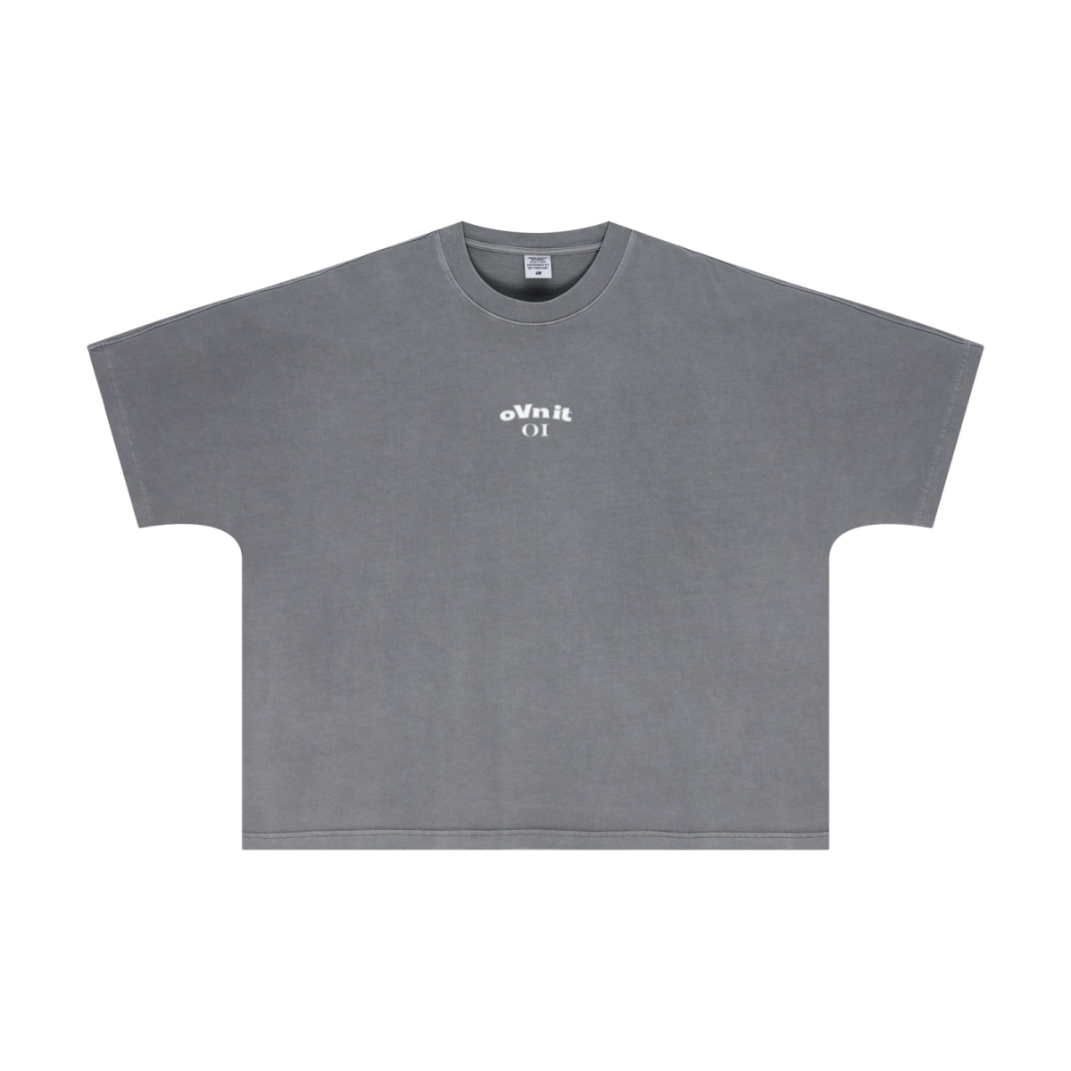310GSM Unisex Vintage-Wash Batwing Sleeve T-shirt Medium gray
