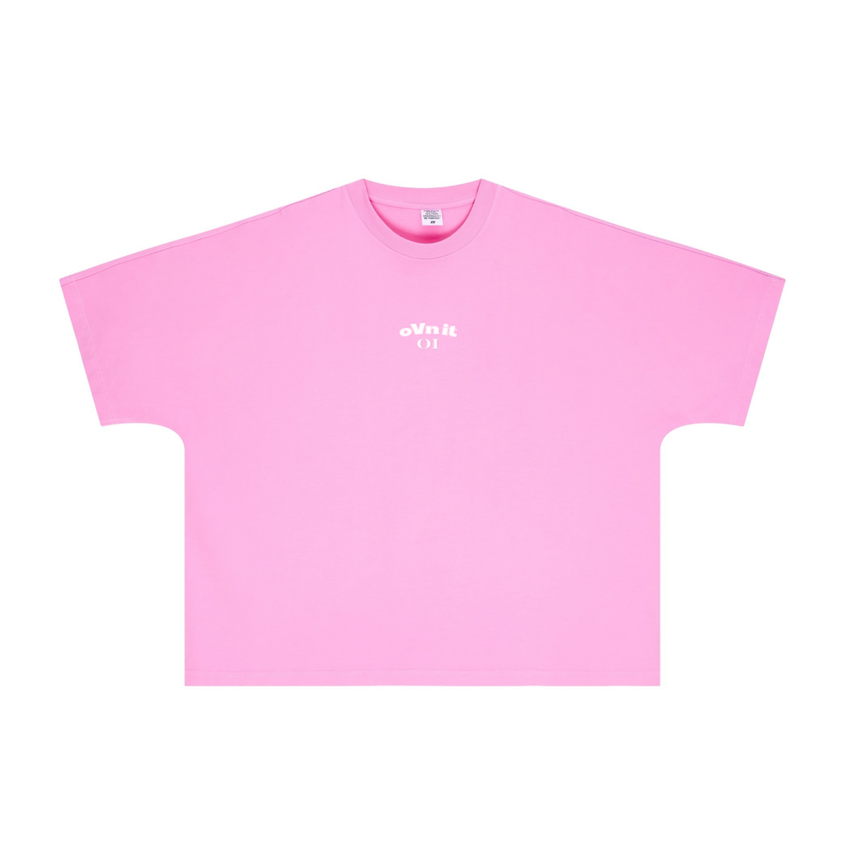310GSM Unisex Vintage-Wash Batwing Sleeve T-shirt Peach pink
